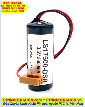 Pin Saft LS17500 _Pin LS17500; Pin nuôi nguồn PLC Saft LS17500 lithium 3.6v A 3600mAh _Xuất xứ Pháp